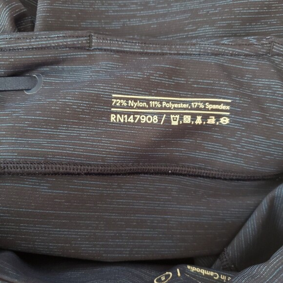 Outdoor Voices Leggings Small Blue Tech Sweat Flex Crop Athletic Gym Sporty - Picture 8 of 11